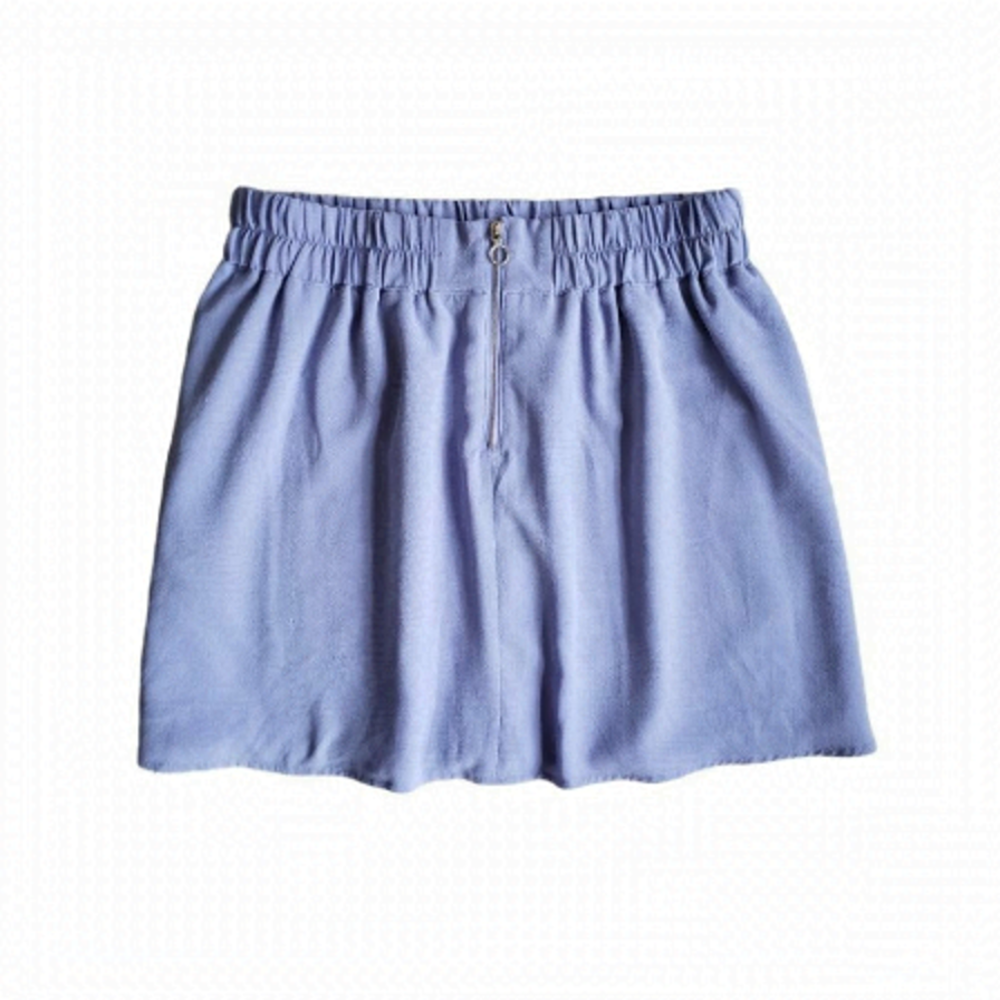 Dynamite Lavender Zip Front Mini Skirt